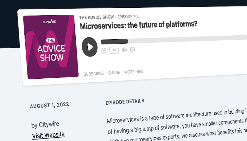 Citywire Podcast: Mike Baker Addresses Why platforms think microservices are the future